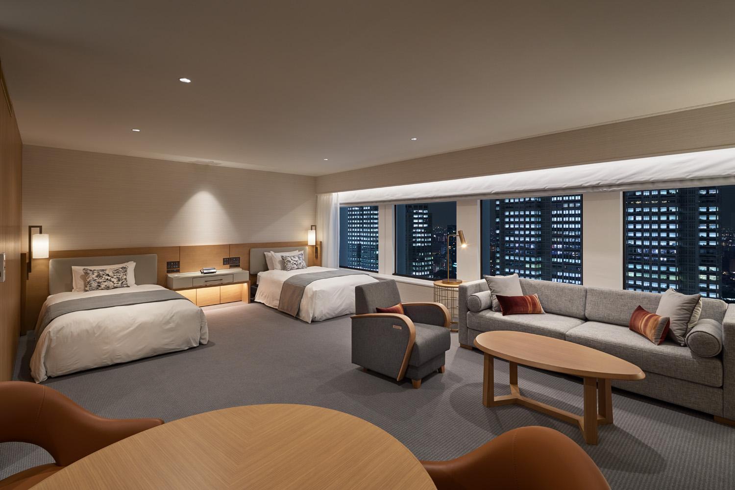 Keio Plaza Hotel Tokyo Esterno foto A suite at the hotel